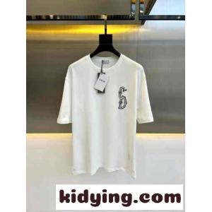 定番 カジュアル コットン 半袖Tシャツ クリスチャン・ディオール コピーブランド Tシャツ コピー ホワイトkid26KDaiGj