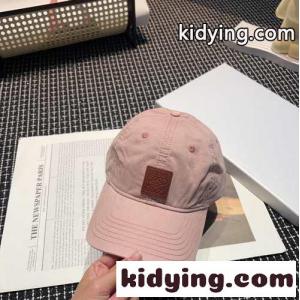 シンプル 合わせやすい ロエベ ブランド コピー キャップ コピー ロゴパッチ 帽子 ピンクkid26GPP1Pf