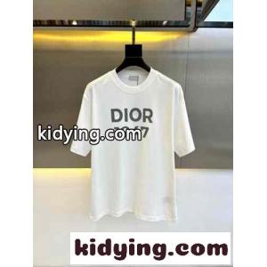 定番 カジュアル ロゴ入り 半袖Tシャツ クリスチャン・ディオール ブランド コピー Tシャツ コピー ホワイトkid26uWTPXj