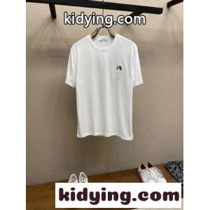 ベーシック カジュアル コットン 半袖Tシャツ ロエベ コピー Tシャツ コピー ユニセックス ホワイトkid26aSf0re
