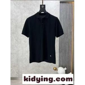定番 シンプル サルヴァトーレ・フェラガモ Tシャツ コピー 半袖 ポロシャツ ブラックkid26X5HXDy