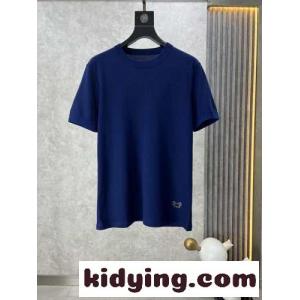 サルヴァトーレ・フェラガモ Tシャツ コピー シンプル ロゴ入り 半袖Tシャツ ブルーkid269bmCCu