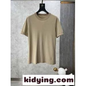 サルヴァトーレ・フェラガモ Tシャツ コピー シンプル ロゴ入り 半袖Tシャツ ベージュkid269TTXvm