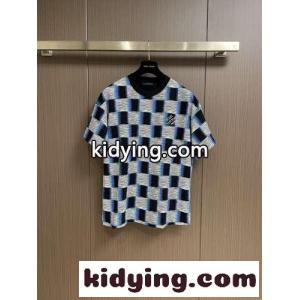ダミエショートスリーブコットンTシャツ ルイ・ヴィトン Tシャツ 偽物kid26DuGzOj