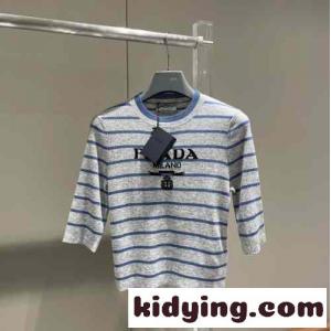 人気 ウール クルーネックセーター プラダ コピー ニット コピー レディースkid26LTDOby