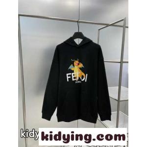 fendi コピーブランド x FRGMT x POKEMON スウェットシャツ フェンディ コピーブランド パーカー コピー ブラックkid26O5vCKz