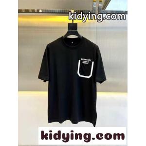 定番 カジュアル バーバリー ブランド コピー Tシャツ コピー クルーネック 半袖Tシャツ ブラックkid26Kr0XfC