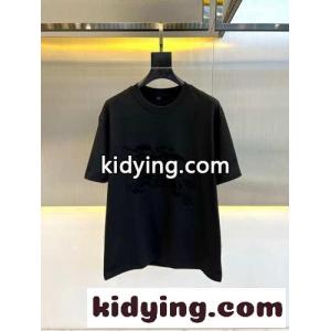 カジュアル バーバリー コピー Tシャツ コピー クルーネック 半袖Tシャツ ブラックkid261bGX1b