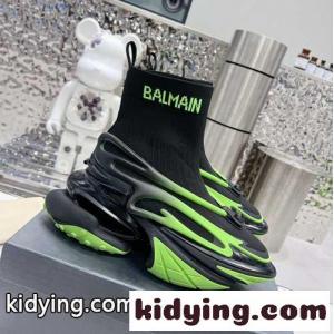 バルマン ブランド コピー スニーカー スーパーコピー Unicorn メッシュ＆レザー ハイカットスニーカーkid26PP9jey
