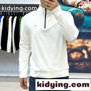 ハーフジップ ハイネック メンズ 長袖Tシャツ モンクレール コピー Tシャツ コピー ホワイトkid26jeCSTz
