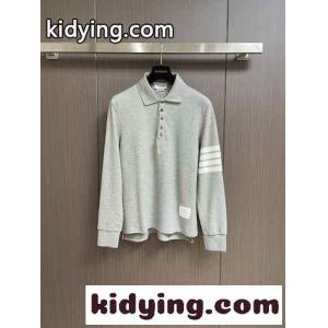 洗練された カジュアル 長袖 ポロシャツ トムブラウン コピー Tシャツ コピー グレーkid26z8j0Xr