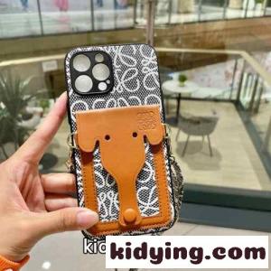 ロエベ スーパーコピー スマホケース 偽物 カード収納 ストラップ付き アイフォンケース iPhone 14kid26PfGfqa