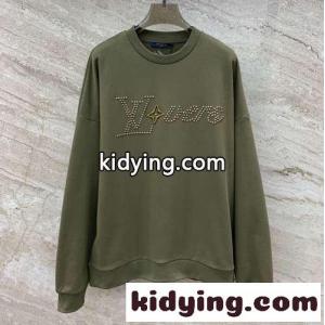 コットンシグネチャークルーネック ルイ・ヴィトン 偽物 スウェットシャツkid26SLzKjy