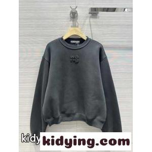 パフロゴ入り スウェットシャツ アレキサンダーワング パーカー コピー グレーkid26vCqu4b