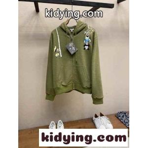 コットン ジップアップ フーディー ロエベ コピー パーカー コピー ユニセックスkid26r0juua