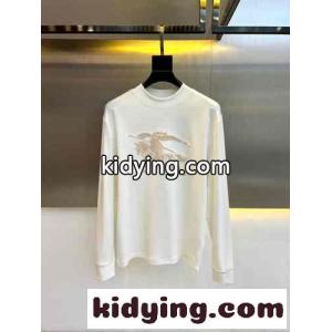 合わせやすい メンズ バーバリー コピー Tシャツ 偽物 シンプル 長袖Tシャツ ホワイトkid26yqGTba