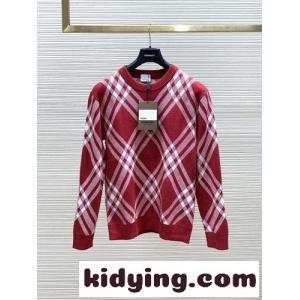 カジュアル 定番 バーバリー コピー セーター 偽物 チェック クルーネックkid26z8fiWD