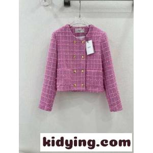 大人 おしゃれ ツイード ノーカラージャケット セリーヌ コピー ジャケット コピー レディースkid260bayKD