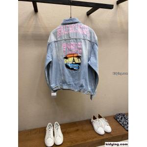 Paris Tropical デニムジャケット バレンシアガ コピーブランド ジャケット コピー ユニセックスkid268DGTHf