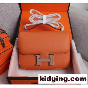 シルバー金具 コンスタンス ショルダーバッグ エルメス コピー バッグ コピー オレンジkid26L1Ln0r