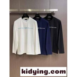 ベーシック ロゴ 合わせやすい アルマーニ コピーブランド Tシャツ コピー クルーネック 長袖Tシャツkid268P5Xnq