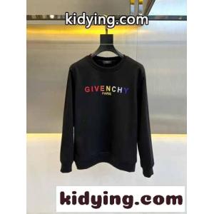 シンプル グラデーションロゴ ジバンシィ コピーブランド Tシャツ コピー クルーネック スウェットシャツ ブラックkid26jCCaqu