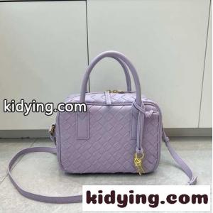 ゲッタウェイ スモール トップハンドルバッグ ボッテガ・ヴェネタ バッグ コピー パープルkid265Duyuy