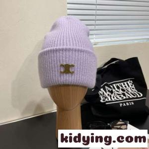 秋冬 定番 トリオンフ ニットキャップ セリーヌ コピーブランド 帽子 コピー パープルkid26q0Dy0b
