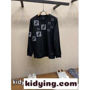 おしゃれ FFロゴ スウェットシャツ フェンディ コピー パーカー コピー クルーネックkid26vmum0z