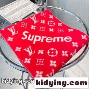 大人気 supreme ブランド コピー×Louisvuitton ブランド コピー モノグラム マフラー コピー カシミヤ レッドkid26uWPvei
