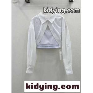 コットン レイヤード クロップボレロ アレキサンダーワング シャツ コピー ホワイトkid26Tfqmyy