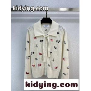 可愛い 刺繍入り ポロカーディガン トムブラウン スーパーコピー ニット コピー レディースkid26yGHrqq