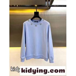 DGロゴ クルーネック スウェットシャツ ドルチェ&ガッバーナ スーパーコピー Tシャツ コピー ブルーkid2605jmae