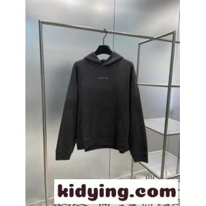 人気 バレンシアガ コピー balenciaga コピー BACK HOODIE ミディアムフィット コピー ブラックkid26jueymq