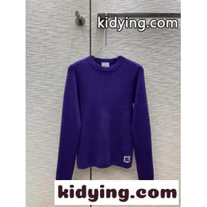 EKD ウール セーター クルーネック バーバリー スーパーコピー セーター コピー パープルkid26SjSPfa