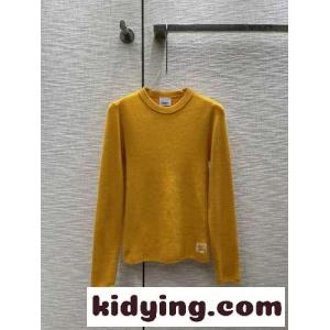 EKD ウール セーター クルーネック バーバリー スーパーコピー セーター コピー イエローkid26eySD0b