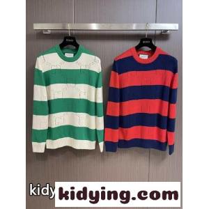 人気 おしゃれ GG ストライプ コットン セーター グッチ スーパーコピー セーター コピーkid26iWLbiC