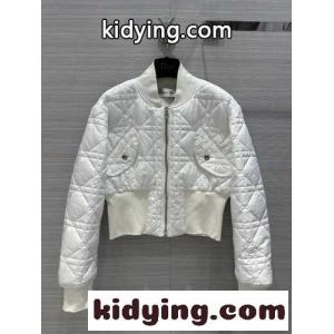 洗練された クロップド ボンバージャケット クリスチャン・ディオール コピー ジャケット コピー ホワイトkid26jyimSb