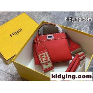 ピーカブー ISeeU スモール セレリア バッグ フェンディ スーパーコピー バッグ コピー レッドkid26LjCSDy