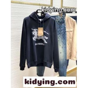 エンブロイダリーEKD コットンフーディー バーバリー コピー パーカー コピー ブラックkid26e0byGn