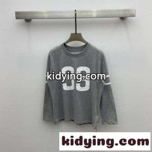 カジュアル ゆったり プリント クロムハーツ スーパーコピー Tシャツ コピー クルーネック グレーkid26iS5b0D