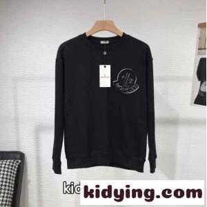 シンプル モンクレール コピーブランド Tシャツ コピー おしゃれ クルーネック スウェットシャツ ブラックkid26zKnuey