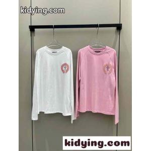 シンプル おしゃれ クルーネック ロゴ 長袖Tシャツ クロムハーツ コピーブランド Tシャツ コピーkid26LXbmqu