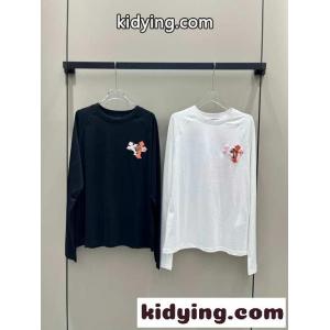 クロムハーツ コピー Tシャツ コピー シンプル おしゃれ クルーネック ロゴ 長袖Tシャツkid264zCq0z