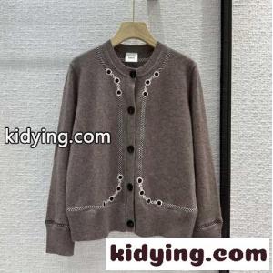 23AW◆上品な女性の憧れ hermes ブランド コピー レ タンブール カシミア カーディガン コピーkid26S9jGrq
