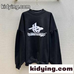 バレンシアガ スーパーコピー オーバーサイズ LAYERED SPORTS ROUND スウェットシャツ コピーkid2609jW5n