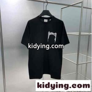 ベーシック ロゴプリント コットンTシャツ バーバリー スーパーコピー Tシャツ コピー ブラックkid26zS91jq