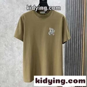シンプル 合わせやすい クルーネック コットン 半袖Tシャツ モンクレール コピーブランド Tシャツ コピー キャメルkid26Wj4Hni