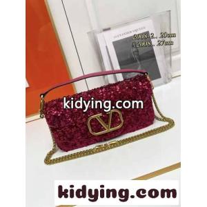 VLOGO スパンコール ショルダーバッグ ヴァレンティノ スーパーコピー バッグ コピー ピンクkid26jqG1Lr