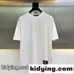 ユニセックス ロゴ クルーネック マスターマインド・ジャパン Tシャツ コピー ホワイトkid26bOnuWD
